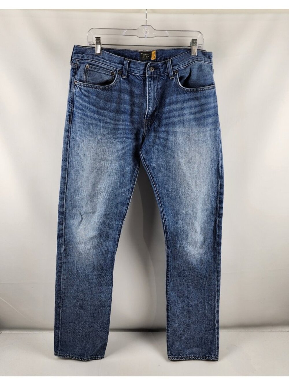 J Crew Jeans Men 36x33 484 Blue Slim Straight Leg Denim